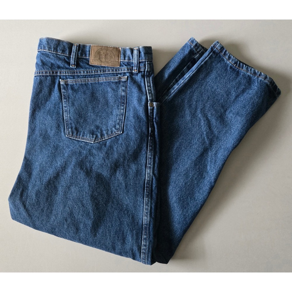 Cabelas Jeans Jeans Mens 48x30 Rugged Outdoor Wear Blue Straight Leg Denim Pants